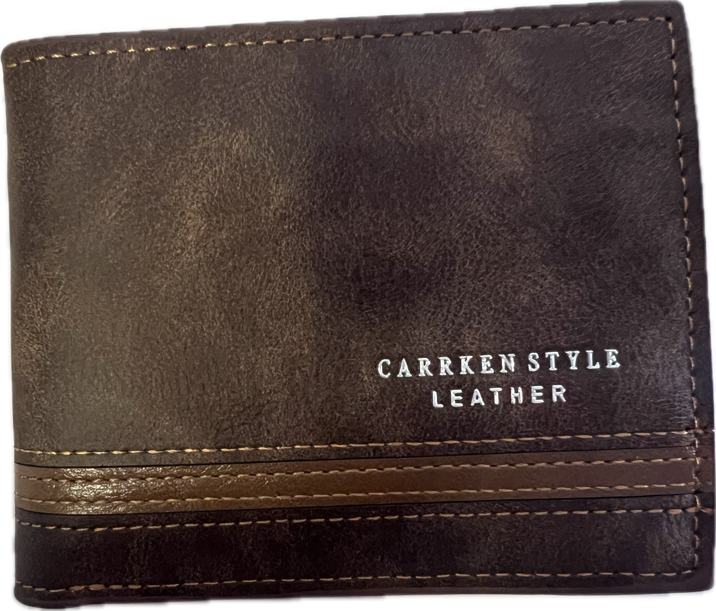 Billetera casual marrón leather.