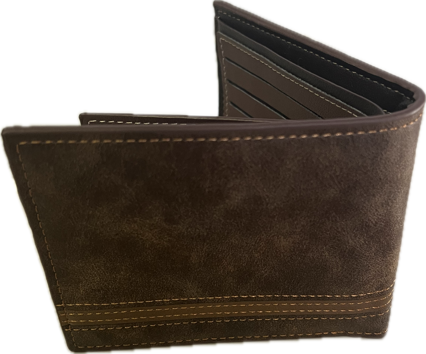 Billetera casual marrón leather.