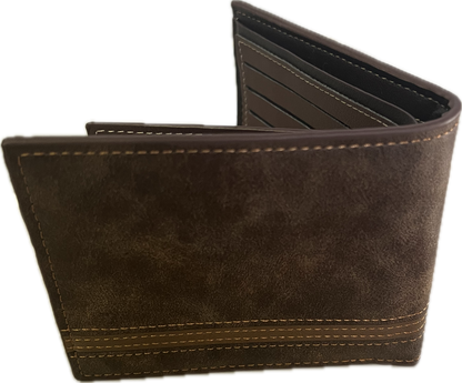 Billetera casual marrón leather.